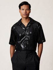 Reiss Black King Shirt - Image 5 of 8