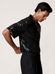 Reiss Black King Shirt - Image 6 of 8