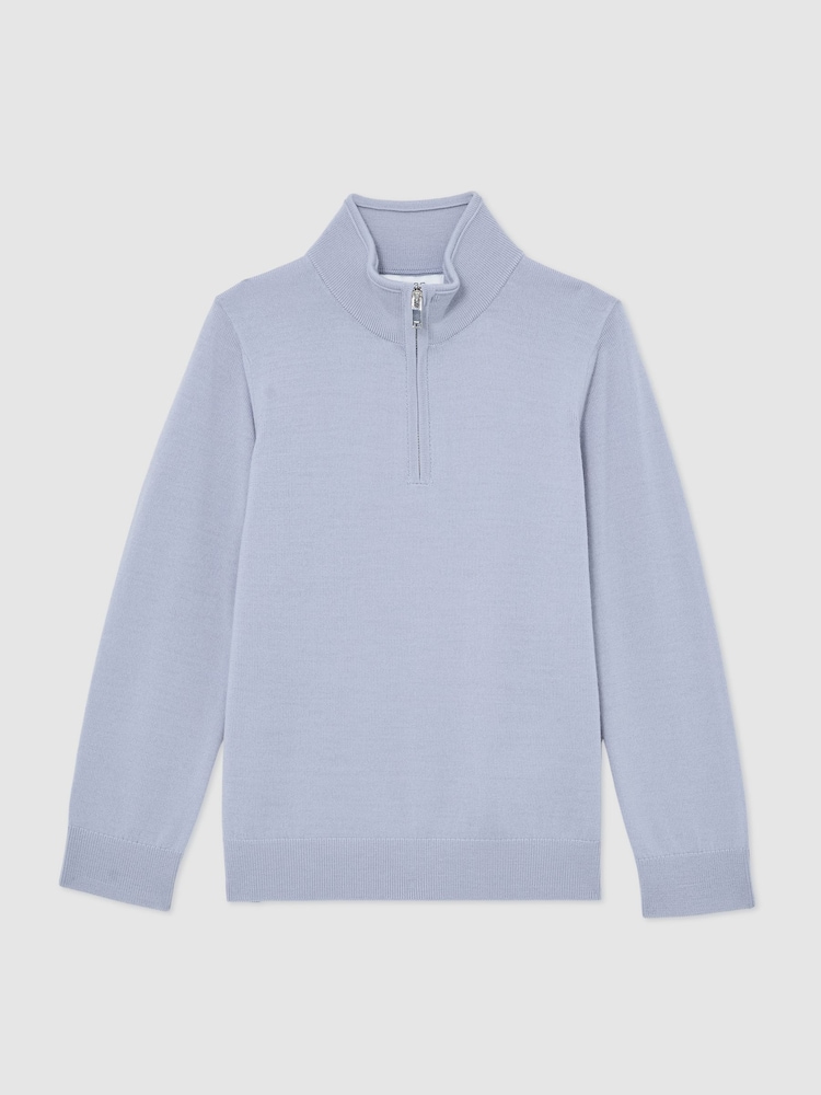 Reiss Sky Blue Blackhall Jumper - Image 1 of 5 Reiss Sky Blue Blackhall Jumper - Image 1 of 5