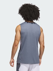 adidas White 3G Speed Reversible Basketball AEROREADY Jersey - Image 4 of 5