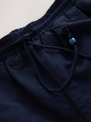 Navy Crochet Trim Shorts - Image 2 of 3