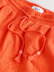 Orange Crochet Trim Shorts - Image 7 of 10
