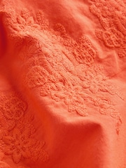 Orange Crochet Trim Shorts - Image 9 of 10