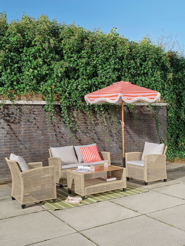 Decoris Striped Parasol - Image 1 of 6 Decoris Striped Parasol - Image 1 of 6