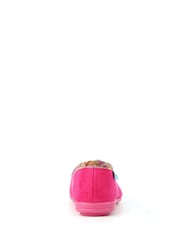 Lunar Pink Bow Tartan Trim Pump Slippers - Image 6 of 8