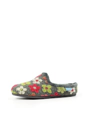 Lunar Grey Dolly Flower Mule Slippers - Image 4 of 9