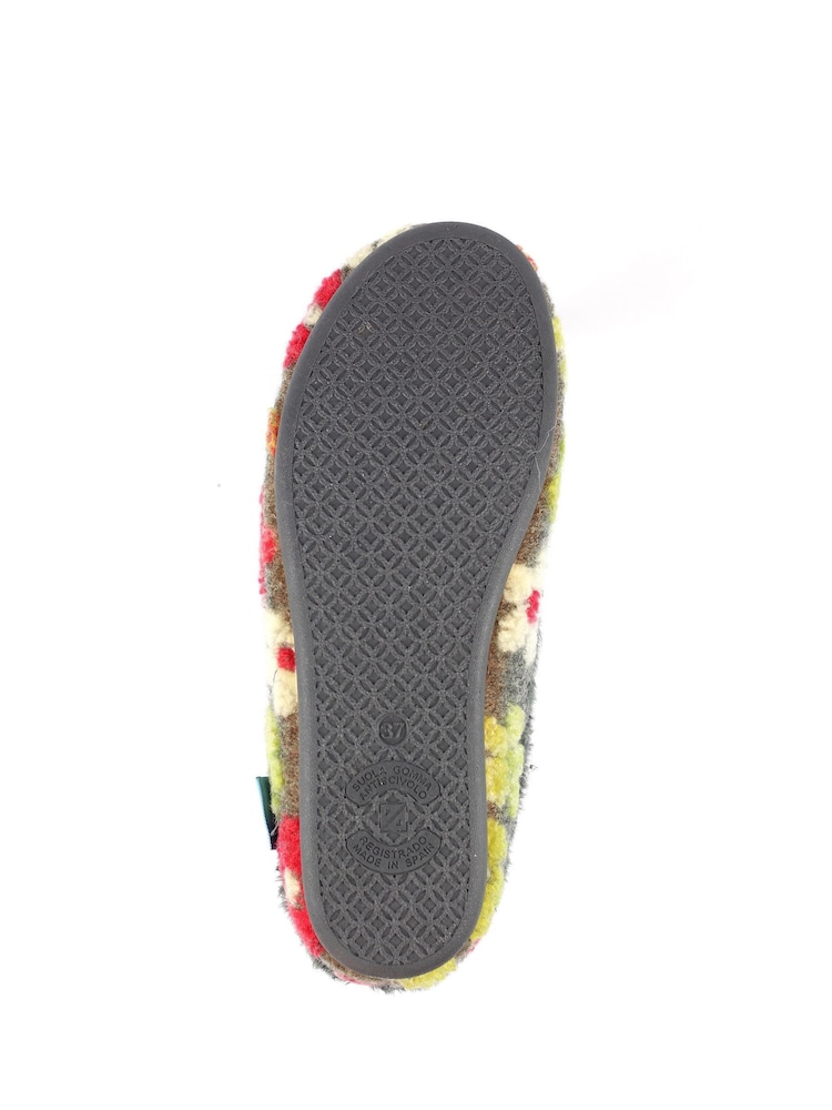 Lunar Grey Dolly Flower Mule Slippers - Image 9 of 9