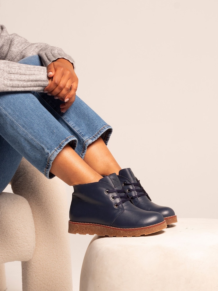 Lunar Blue Claire III  Leather Ankle Boots - Image 2 of 9