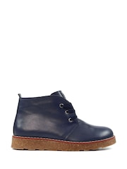 Lunar Blue Claire III  Leather Ankle Boots - Image 4 of 9
