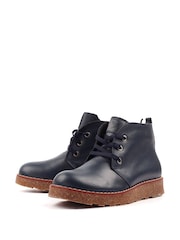 Lunar Blue Claire III  Leather Ankle Boots - Image 8 of 9