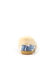 Lunar Blue Ellis Daisy Detail Full Slippers - Image 6 of 10