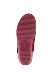 Lunar Red Amaretto Slip On Wedge Heeled Slippers - Image 9 of 10
