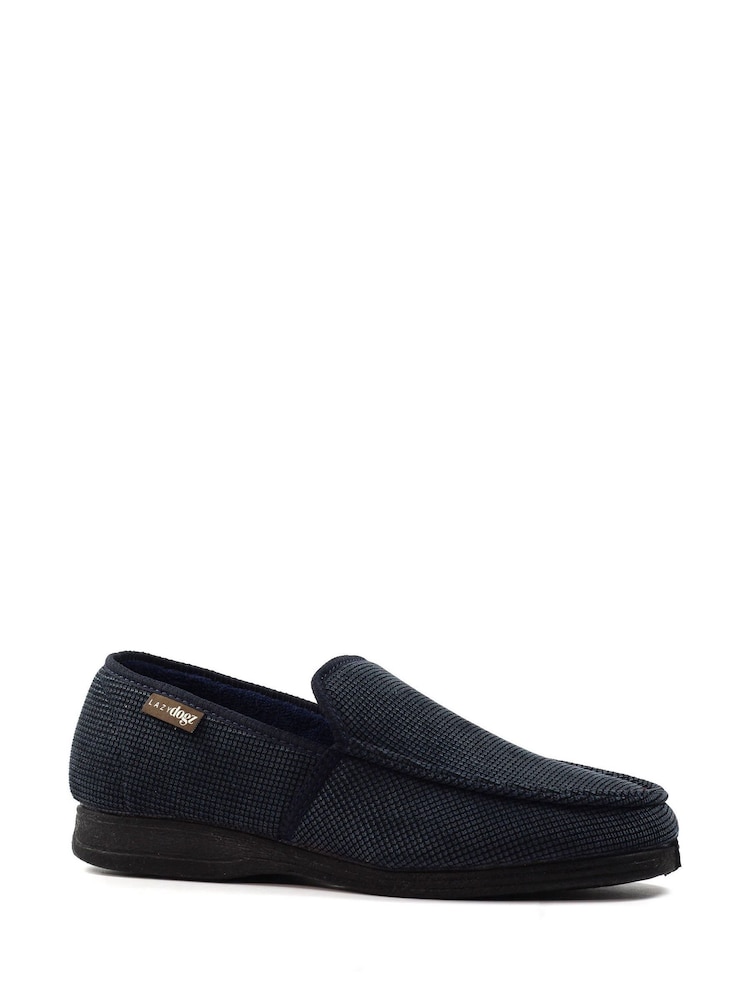Lazy Dogz Blue Dylan Full Slippers - Image 1 of 5
