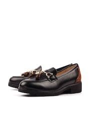 Lunar Codey Tassel Black Loafers - Image 7 of 10