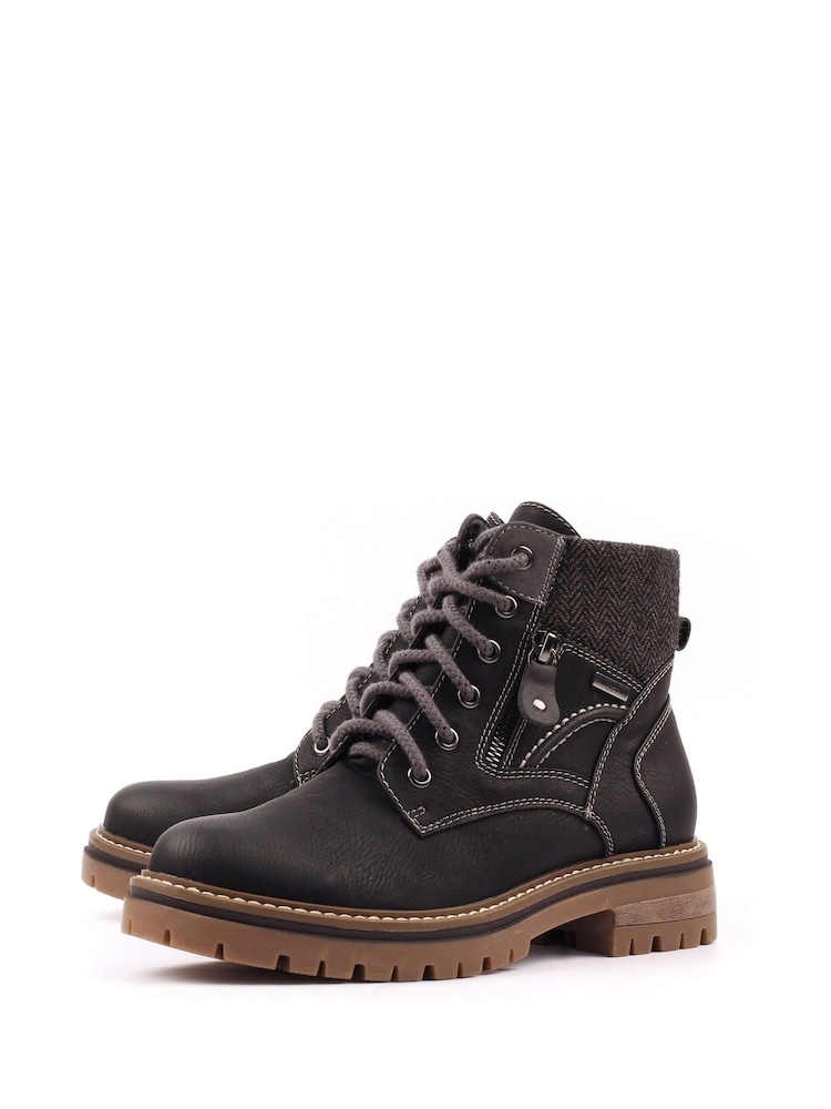 Lunar Caramel Waterproof Black Boots - Image 2 of 7 Lunar Caramel Waterproof Black Boots - Image 2 of 7