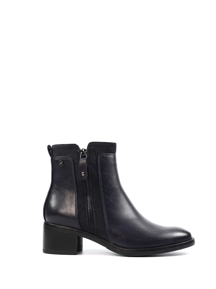 Lunar Blue Chambers Low Heel Smart Ankle Boots - Image 1 of 5
