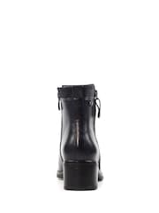 Lunar Blue Chambers Low Heel Smart Ankle Boots - Image 4 of 5