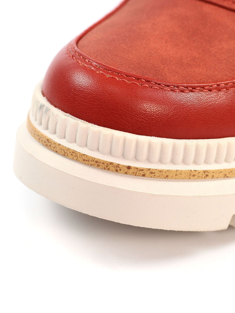 Lunar Orange Evelyn Teddy Trim Waterproof Boots - Image 6 of 6