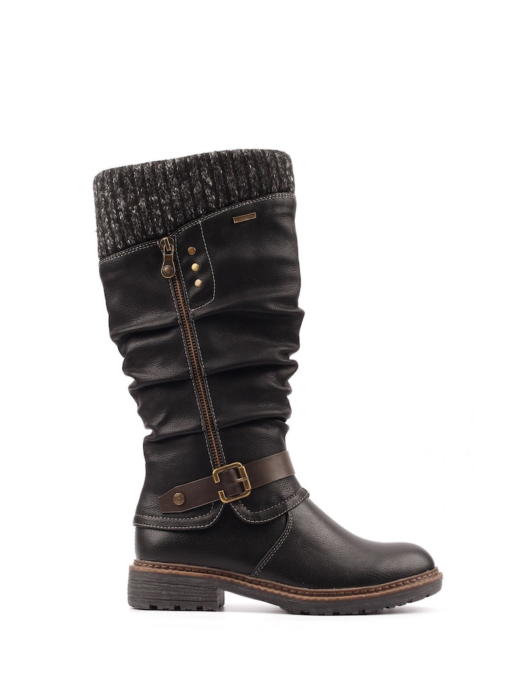 Lunar Brisbane Waterproof Long Black Boots - Image 1 of 7 Lunar Brisbane Waterproof Long Black Boots - Image 1 of 7