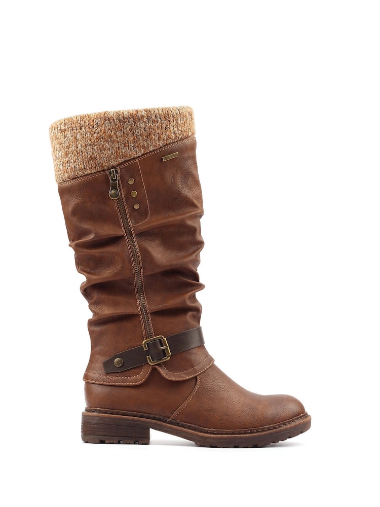 Lunar Brisbane Waterproof Long Brown Boots - Image 1 of 5 Lunar Brisbane Waterproof Long Brown Boots - Image 1 of 5