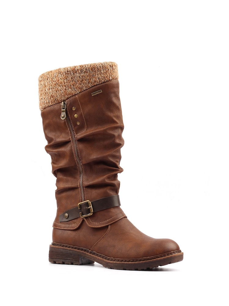 Lunar Brisbane Waterproof Long Brown Boots - Image 2 of 5