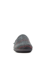 Lazy Dogz Grey Farrell Check Print Slip On Slippers - Image 3 of 6