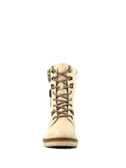 Lunar Cream Annabelle Knit Cuff Detail Waterproof Boots - Image 7 of 9