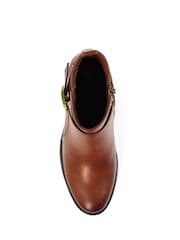 Lunar Cassie Low Heel Ankle Brown Boots - Image 4 of 6