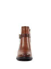 Lunar Cassie Low Heel Ankle Brown Boots - Image 5 of 6