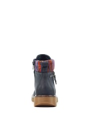 Lunar Wide Fit Blue California Boots - Image 6 of 8