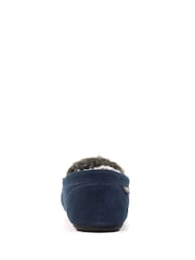 Lazy Dogz Blue Henry Mocassin Slippers - Image 4 of 5