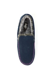 Lazy Dogz Blue Henry Mocassin Slippers - Image 5 of 5