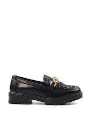 Lunar Chance Chunky Black Loafers - Image 4 of 9