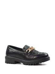 Lunar Chance Chunky Black Loafers - Image 5 of 9