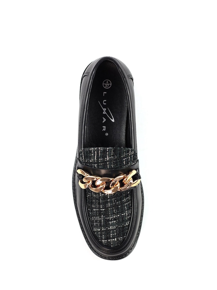Lunar Chance Chunky Black Loafers - Image 9 of 9