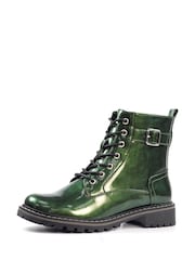Lunar Green Parlour Patent Ankle Boots - Image 3 of 7