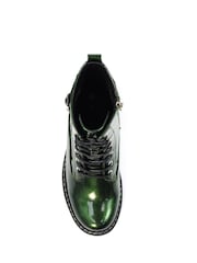Lunar Green Parlour Patent Ankle Boots - Image 6 of 7