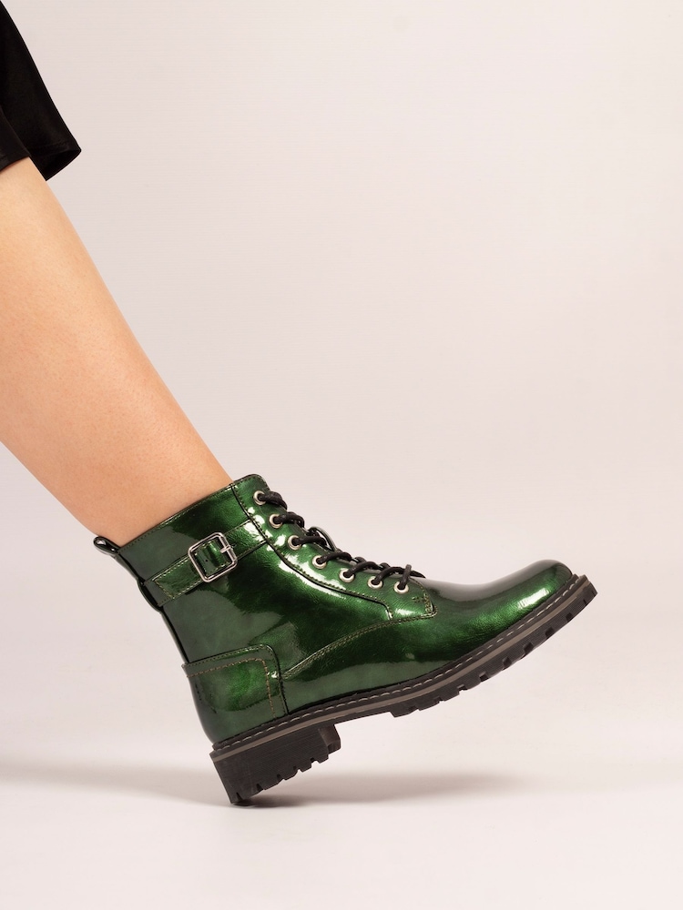 Lunar Green Parlour Patent Ankle Boots - Image 7 of 7 Lunar Green Parlour Patent Ankle Boots - Image 7 of 7
