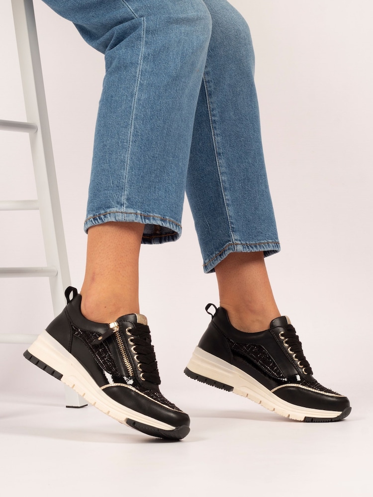 Lunar Jolt Wedge Black Trainers - Image 1 of 7 Lunar Jolt Wedge Black Trainers - Image 1 of 7
