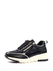 Lunar Jolt Wedge Black Trainers - Image 4 of 7