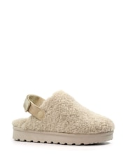 Lunar Cream Naples Adjustable Strap Mule Slippers - Bild 3 von 9