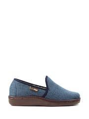Lazy Dogz Blue Oliver Warm Lined Full Slippers - Image 2 of 6