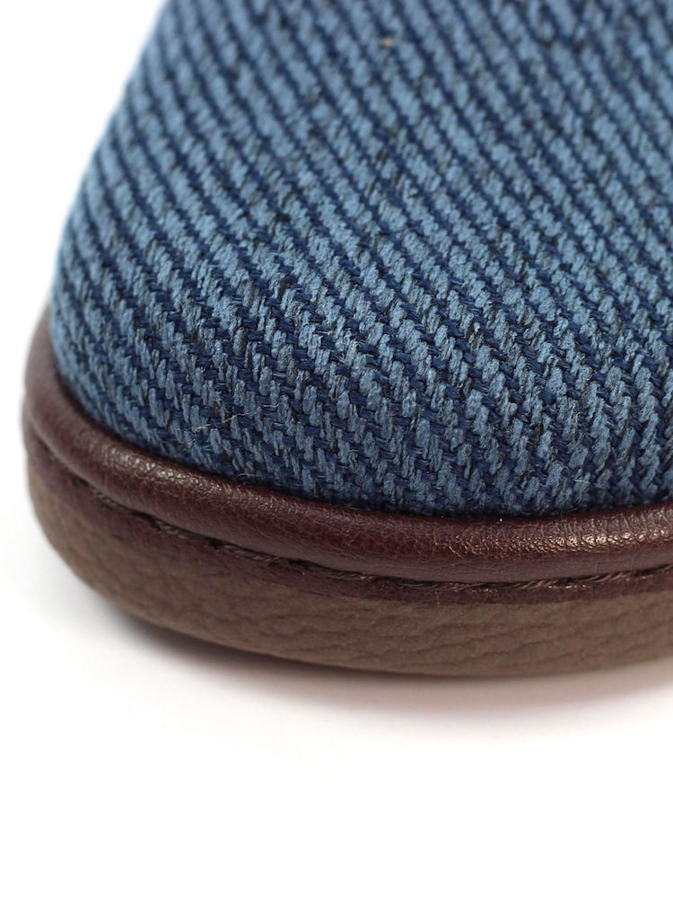 Lazy Dogz Blue Oliver Warm Lined Full Slippers - Image 6 of 6