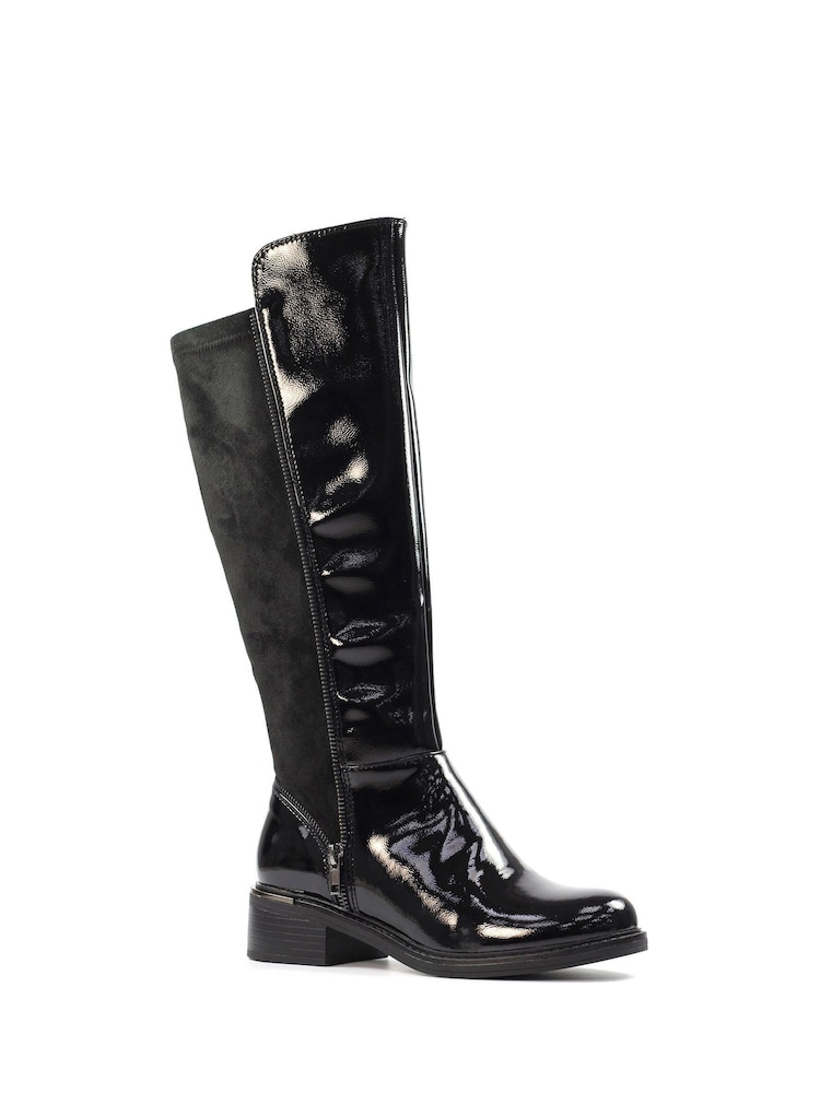 Lunar Perkins Patent Black Boots - Image 2 of 7