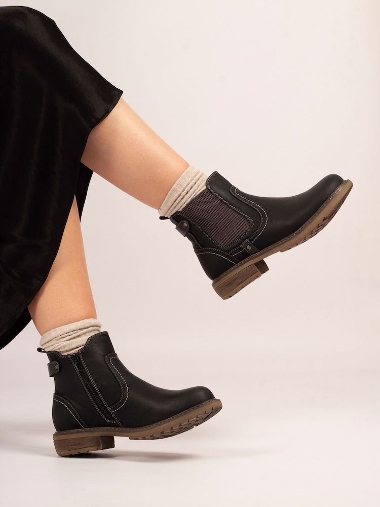 Lunar Roxie III Chelsea Black Boots - Image 1 of 7 Lunar Roxie III Chelsea Black Boots - Image 1 of 7