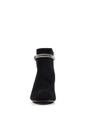 Lunar Pasha Embellished Rope Ankle Black Boots - Image 6 of 7