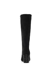 Lunar Witham Long Embellished Heel Black Boots - Image 5 of 6