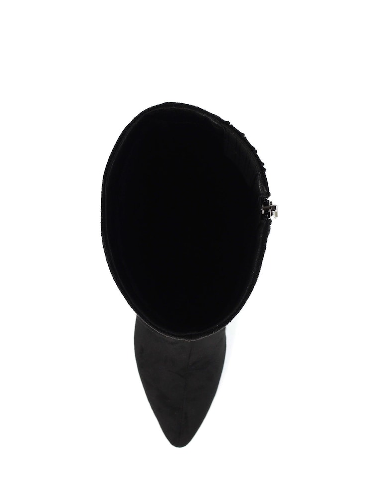 Lunar Witham Long Embellished Heel Black Boots - Image 6 of 6