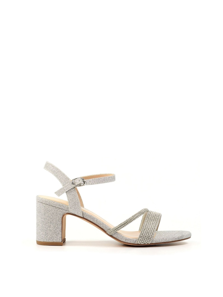 Lunar Shazam Block Heel Glitsy Party Sandals - Image 2 of 8