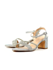Lunar Shazam Block Heel Glitsy Party Sandals - Image 5 of 8